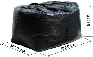 土のう袋（土嚢袋）　四角い土嚢　角型土のう袋UV黒PE　土のうサイズ　ブロック積　浸水防止