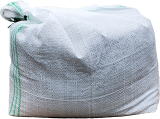 土のう袋（土嚢袋）　四角い土嚢　角型土のう袋UV白PE　ブロック積　浸水防止